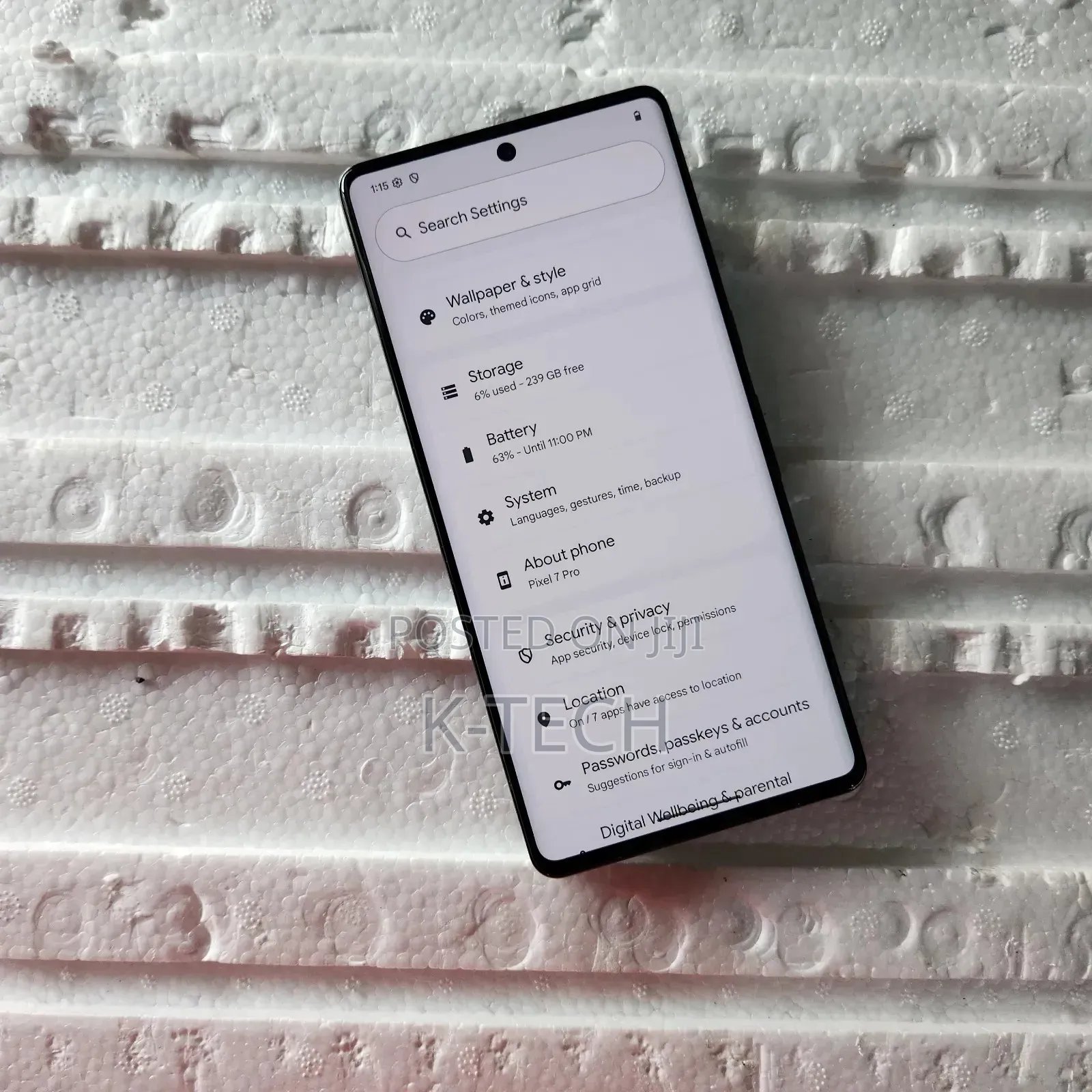 Google Pixel 7 Pro 256 GB Black