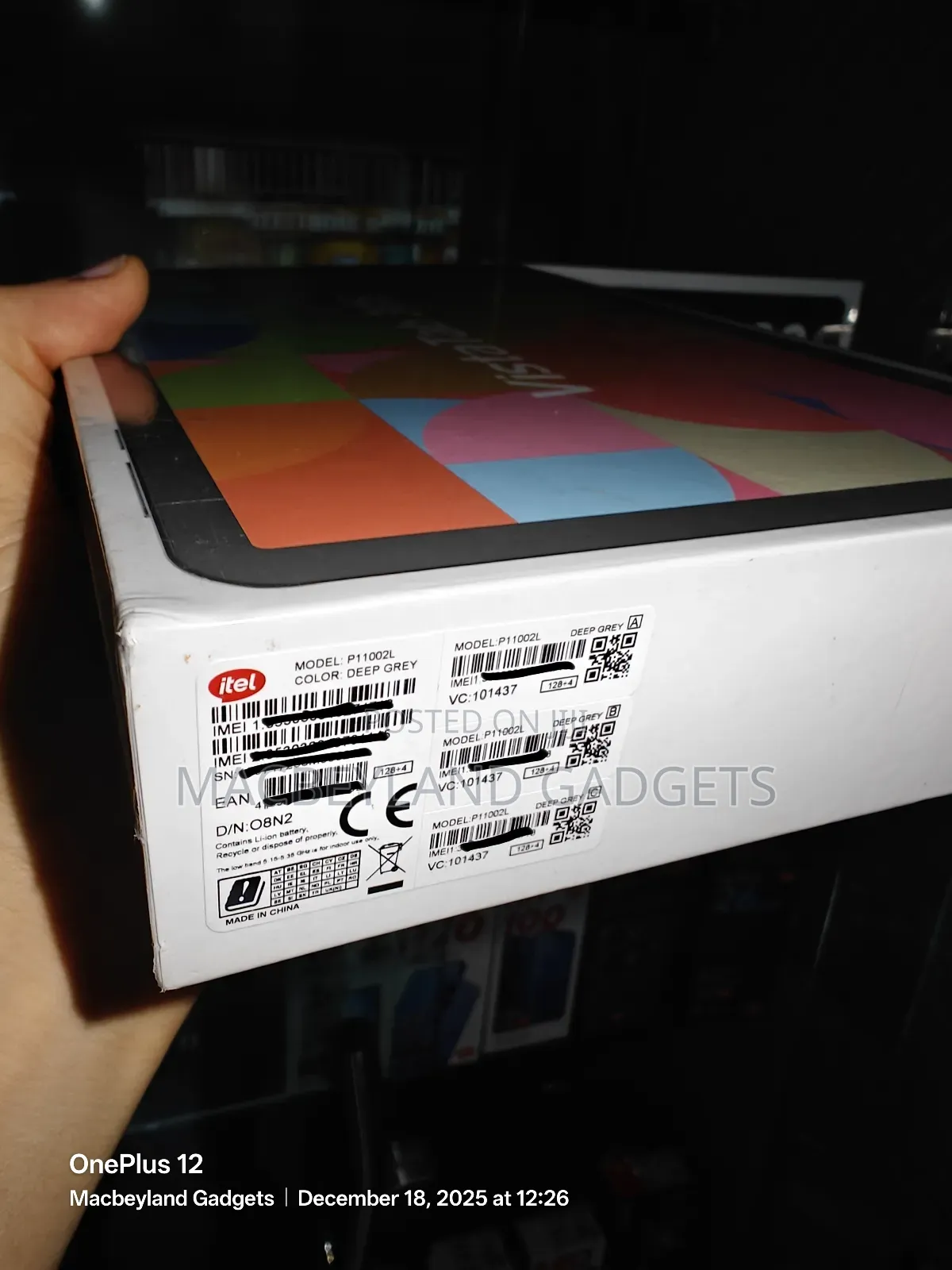 New Itel VistaTab 30S 128 GB Gray