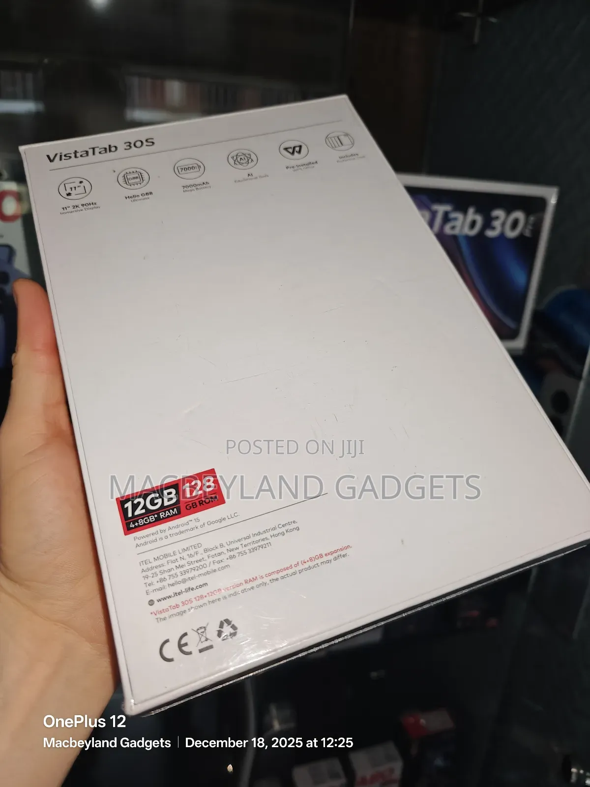 New Itel VistaTab 30S 128 GB Gray