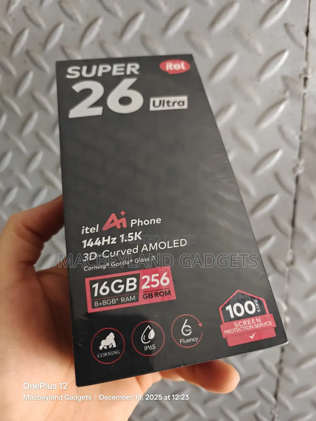 New Itel S26 Ultra 256 GB Black
