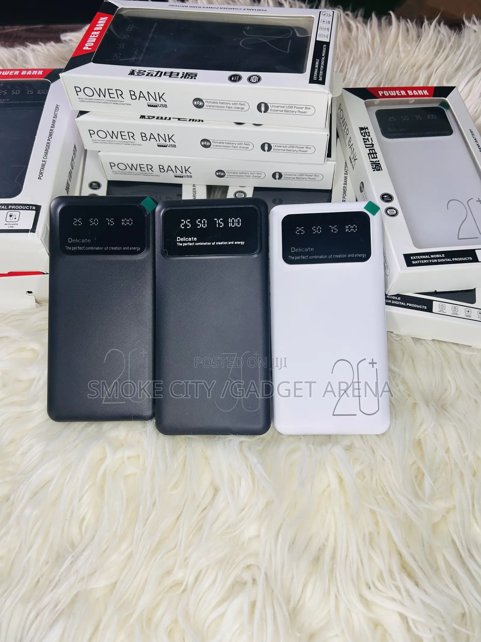 20,000mah and 30,000mah Fast Charging Power Bank Available
