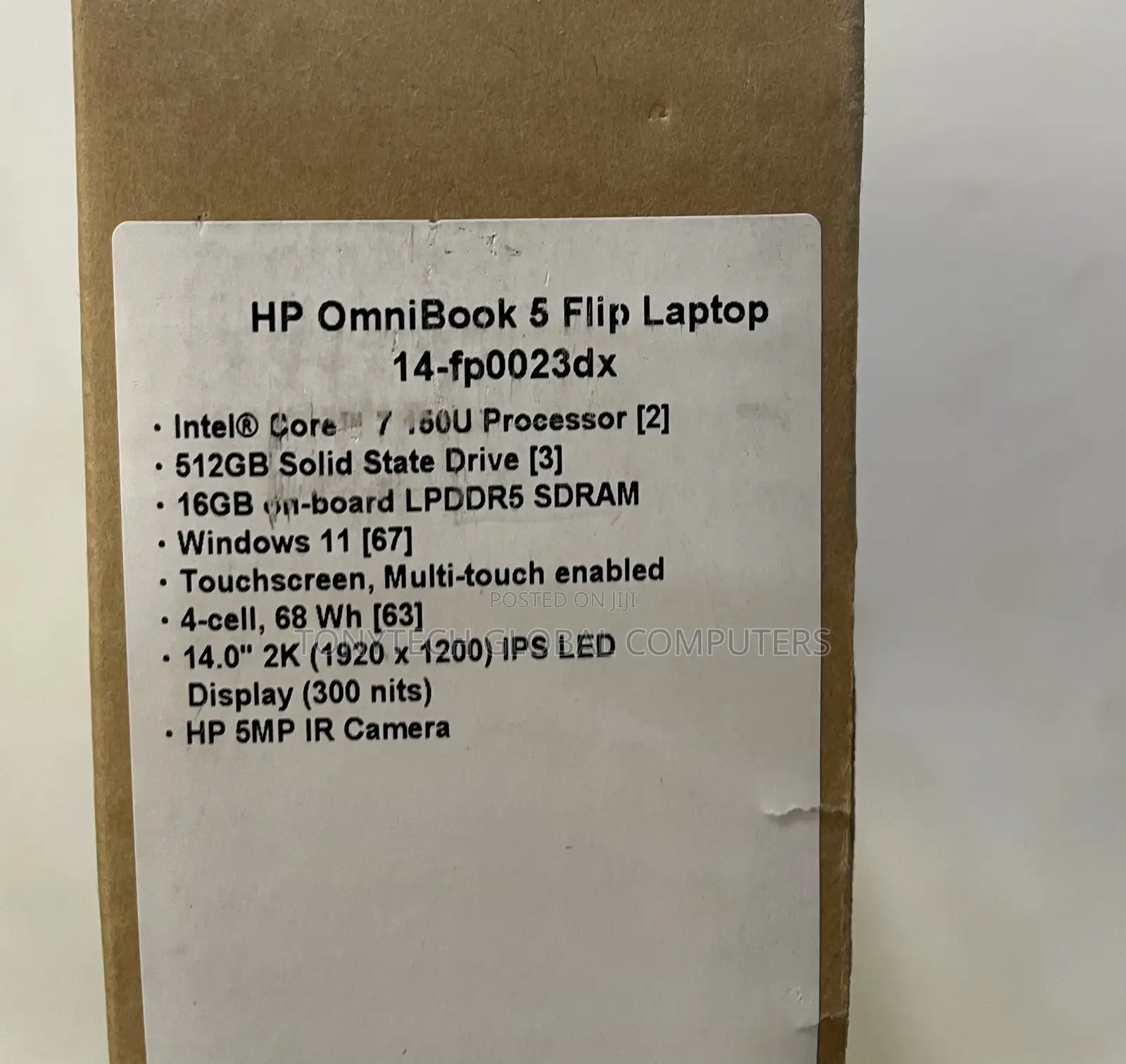 New Laptop HP OmniBook 5 Flip 16GB Intel Core i7 SSD 512GB