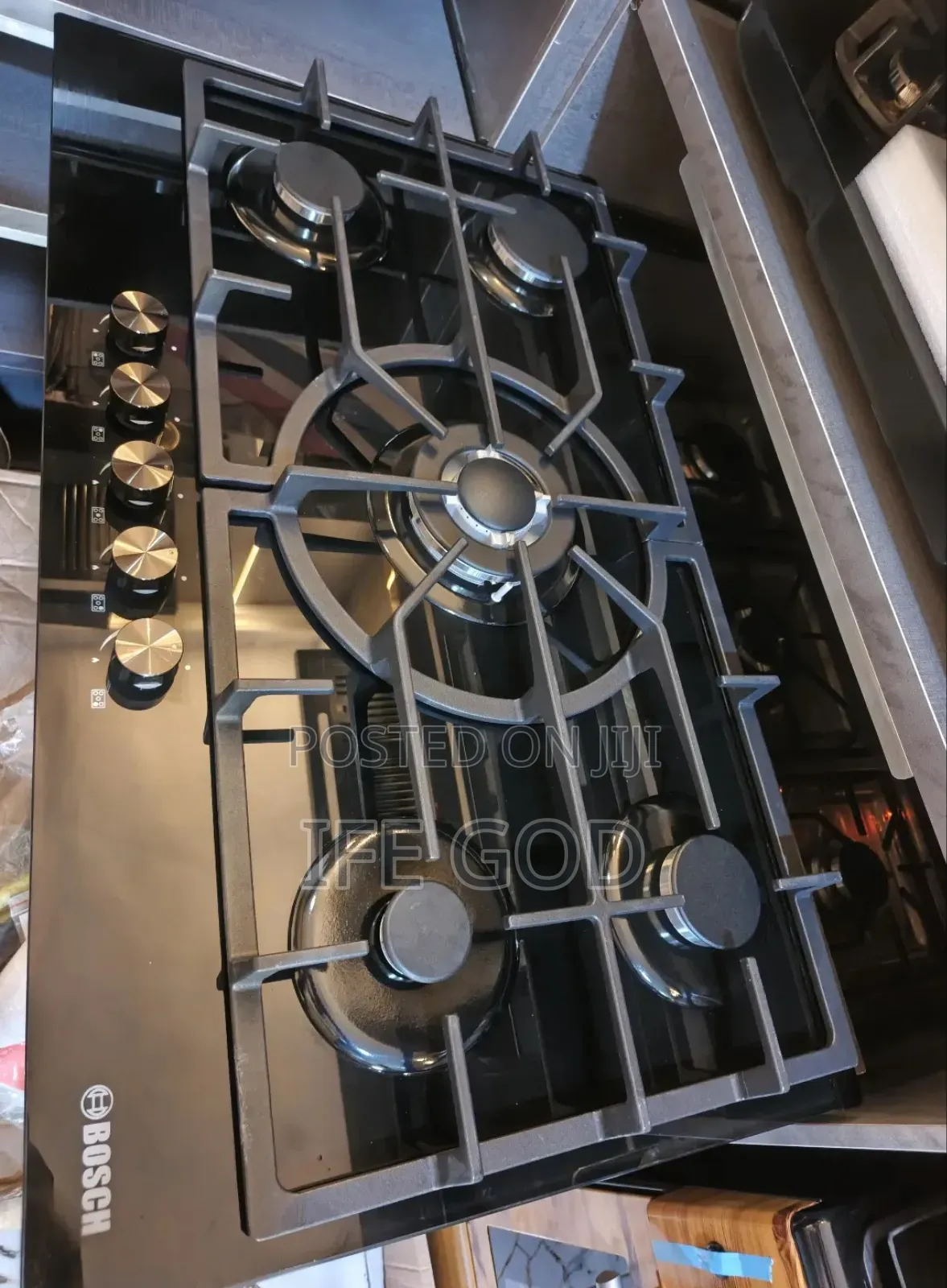 Original Bosch Built-in Glass Top 5 Burners Gas Cooker Hob 90cm Copper