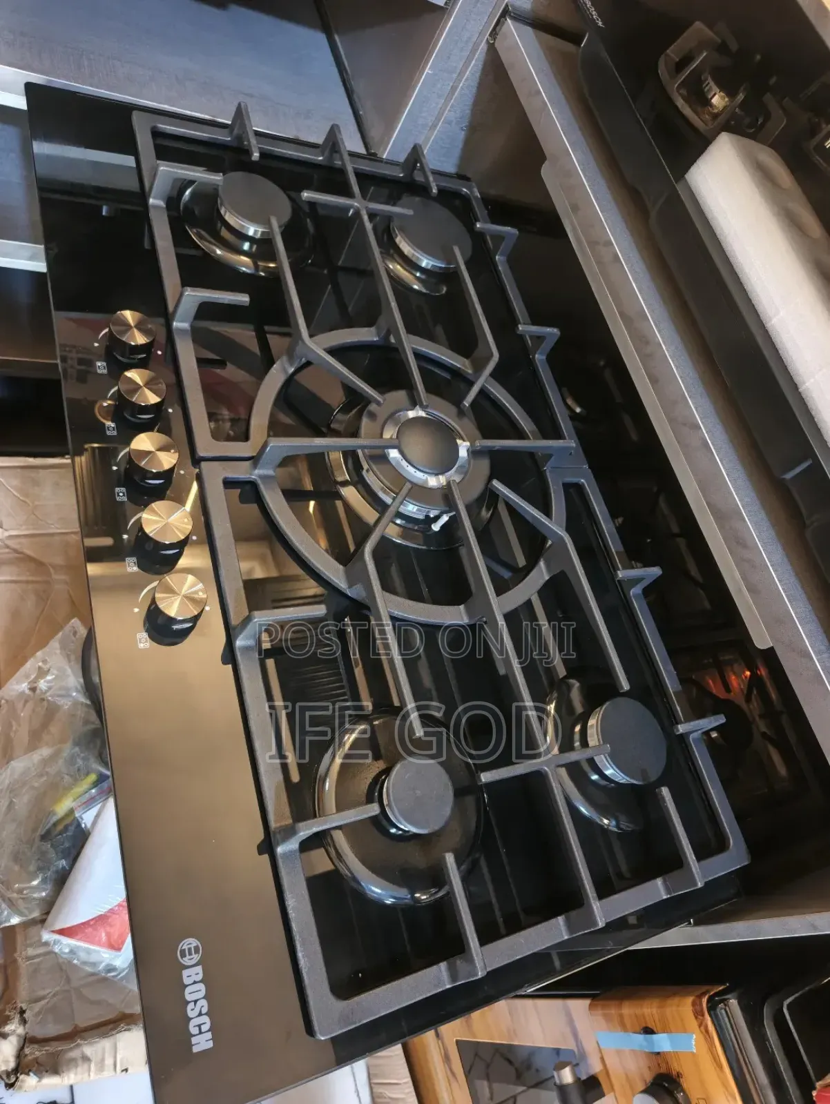 Original Bosch Built-in Glass Top 5 Burners Gas Cooker Hob 90cm Copper