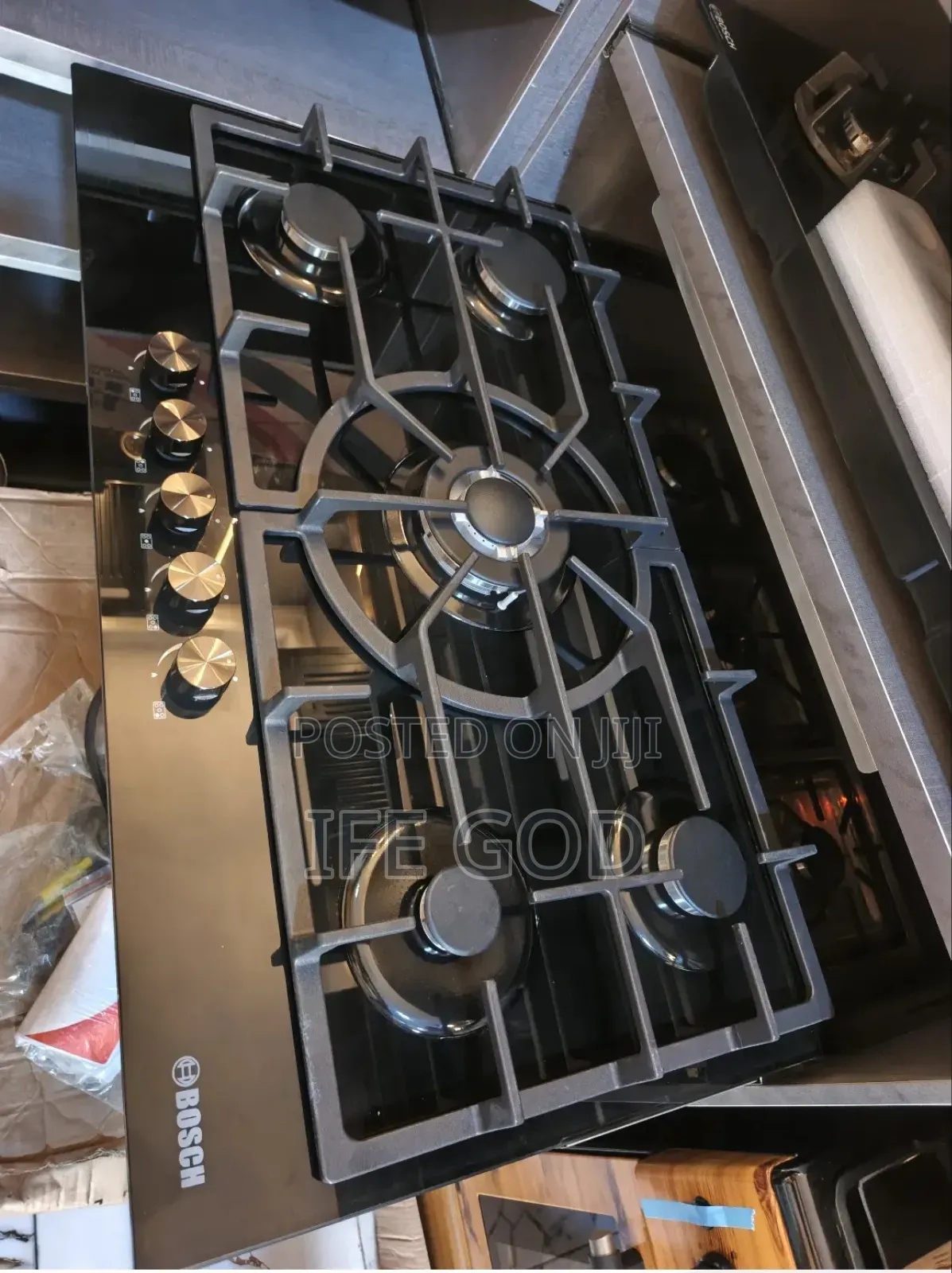 Original Bosch Built-in Cabinet or Table Top 5 Burners Gas Cooker 90cm