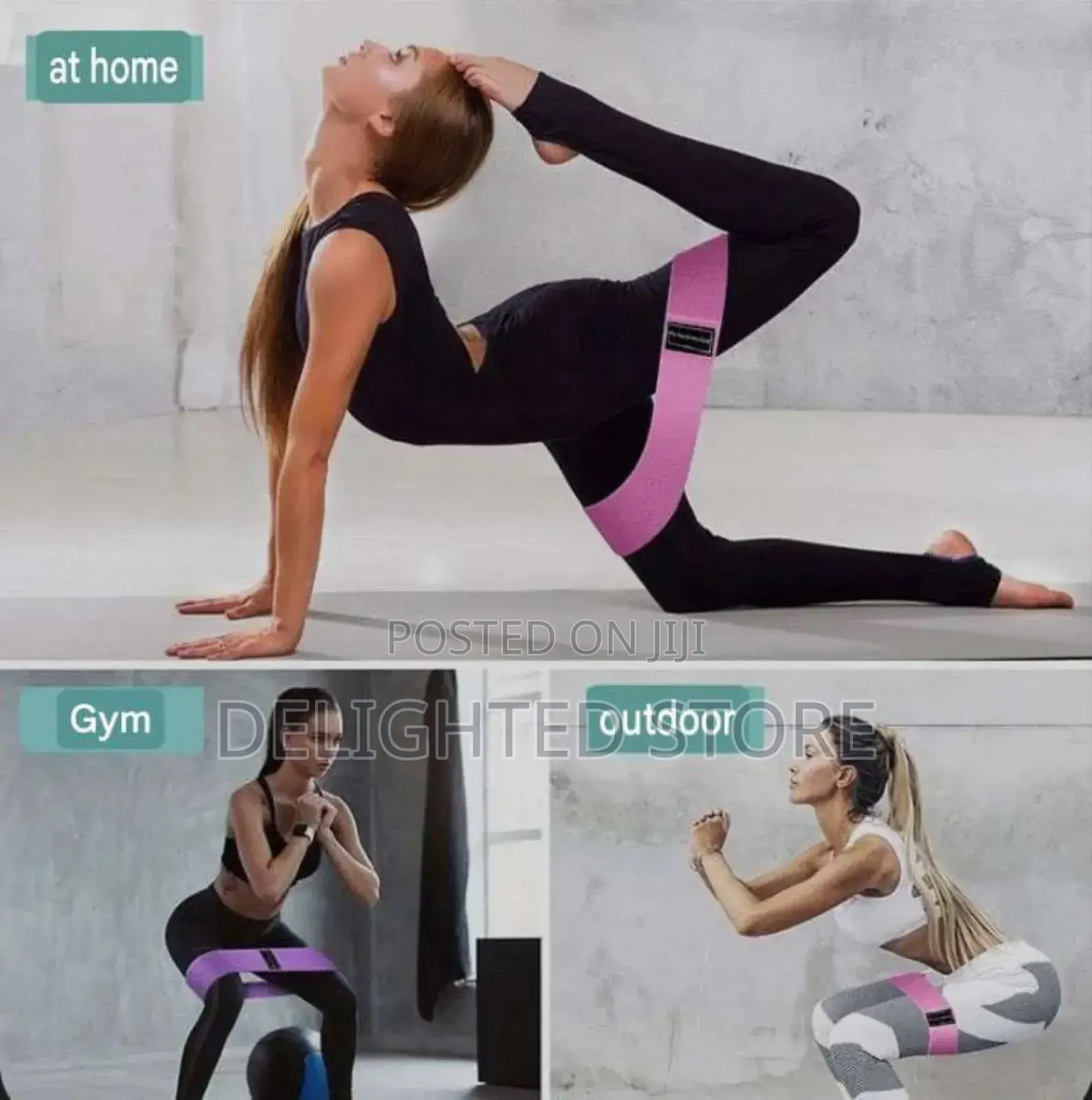 3pcs Legs Butts Lifting Yoga Resistant Band