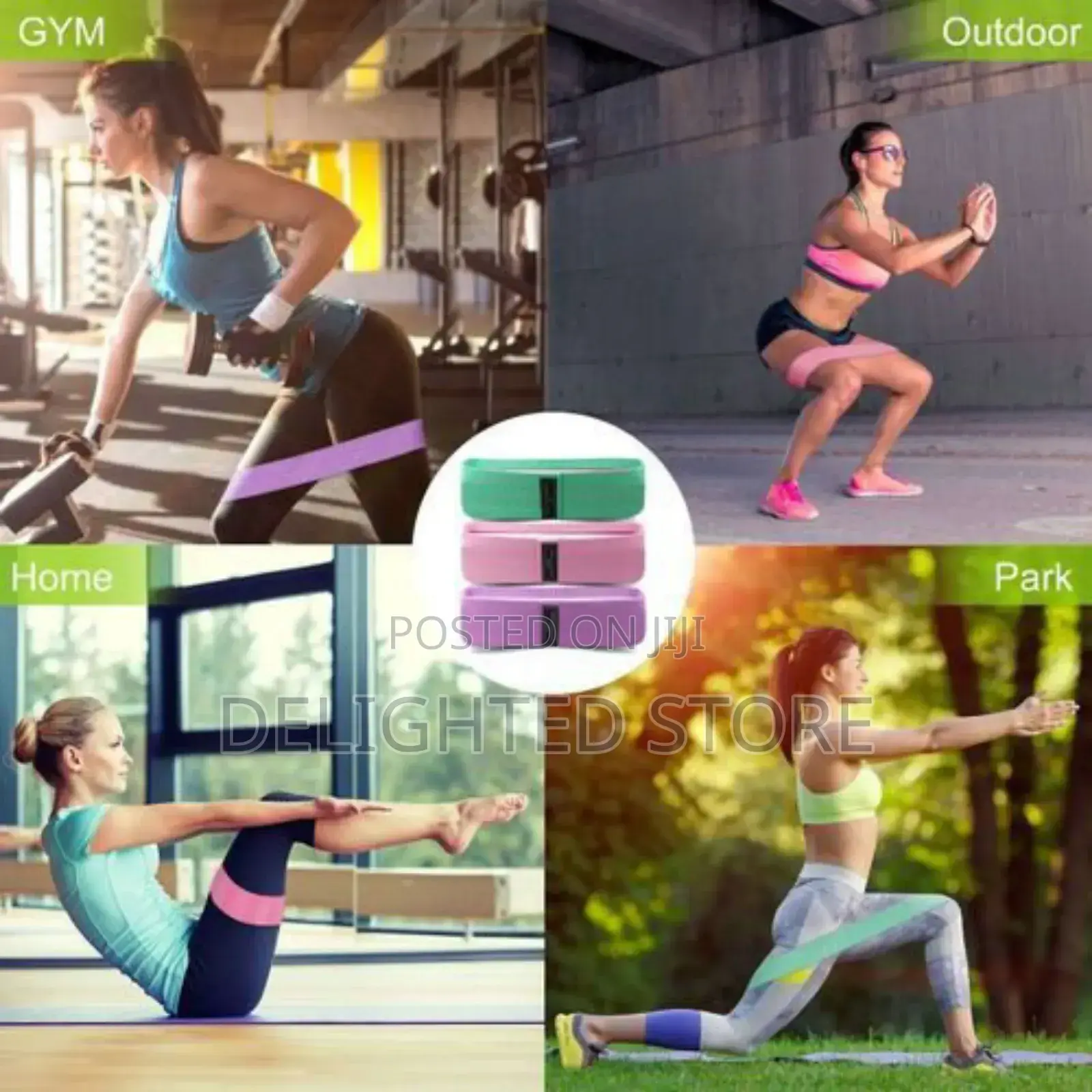 3pcs Legs Butts Lifting Yoga Resistant Band