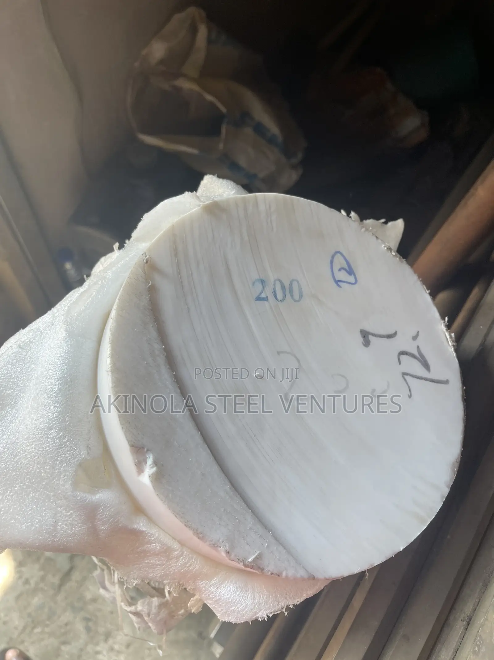 Dia 200mm Solid Ptfe Teflon Round Bar 8 Inch