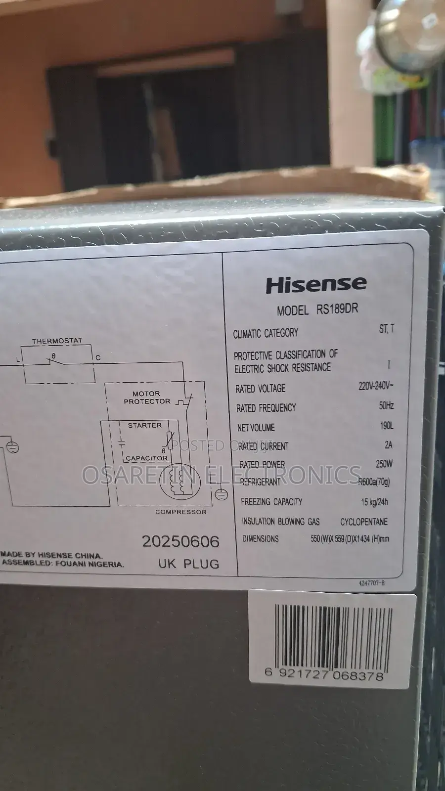 Hisense Standing Freezer, One Year Warranty, Fast Freezing