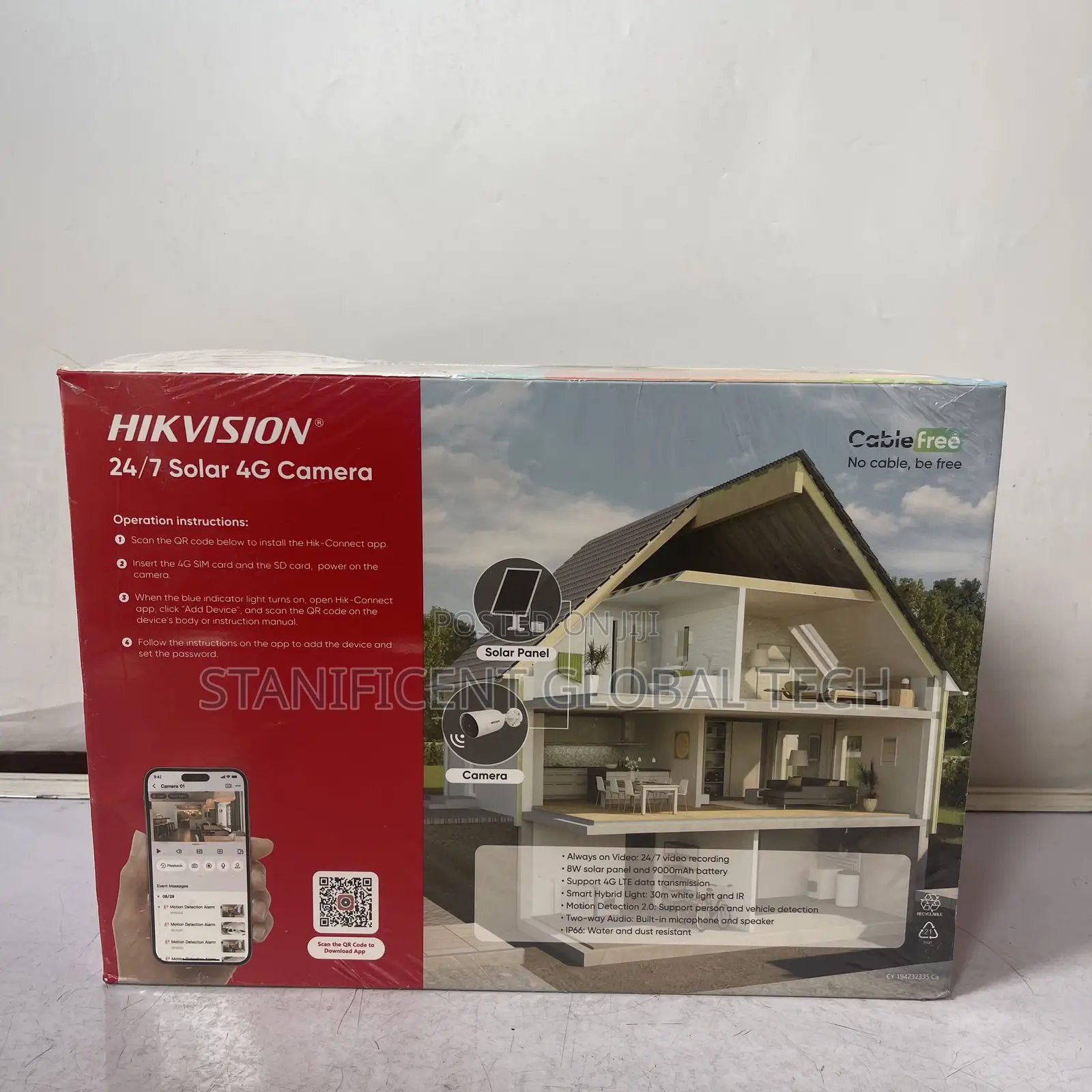 Hikvision 4mp 4g Aov Single Lens Bullet Solar Camera (Hik-Connect App)