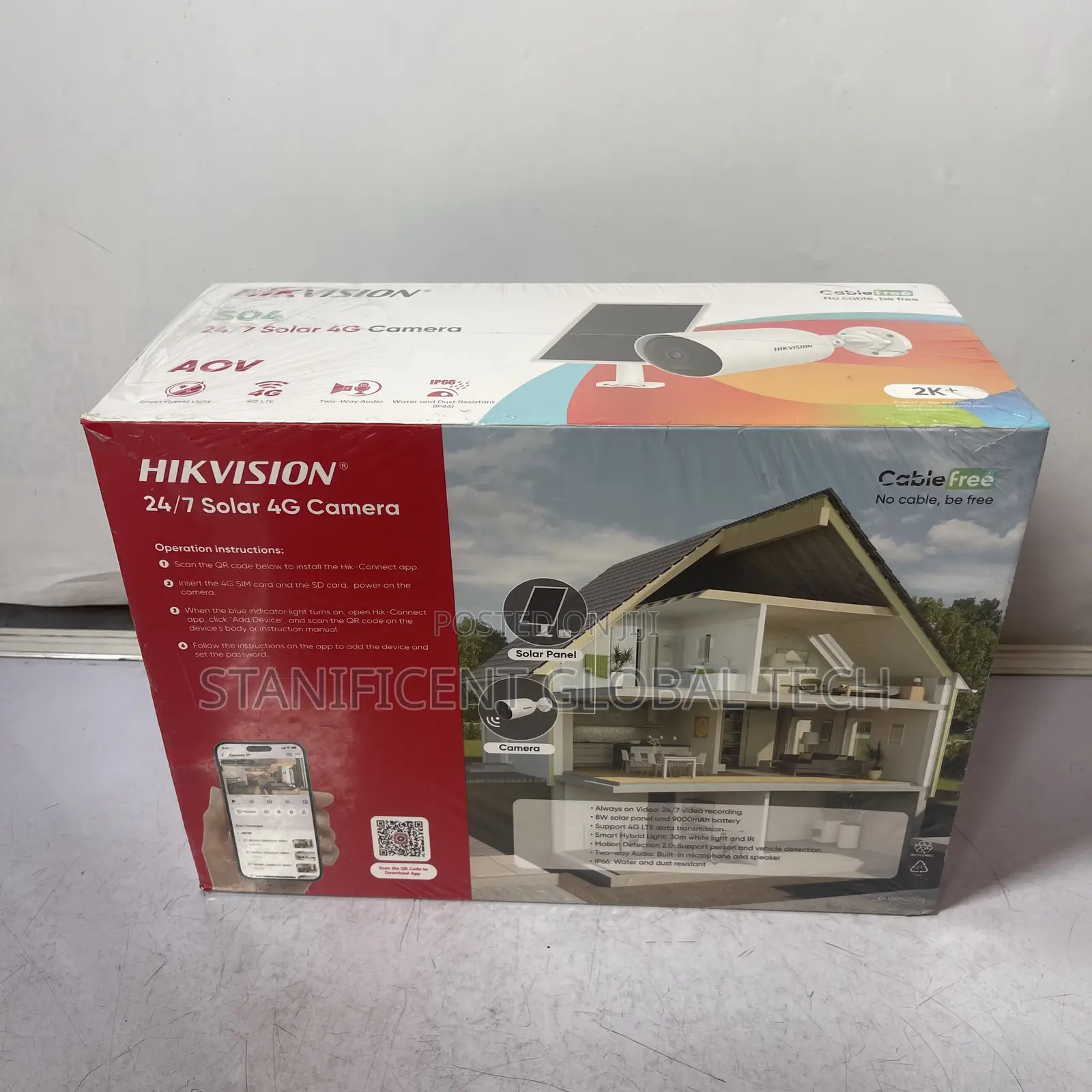 Hikvision 4mp 4g Aov Single Lens Bullet Solar Camera (Hik-Connect App)