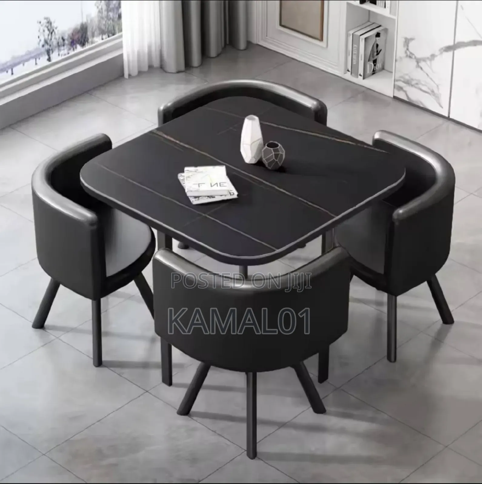 Marble Dining Table With 4 Chair