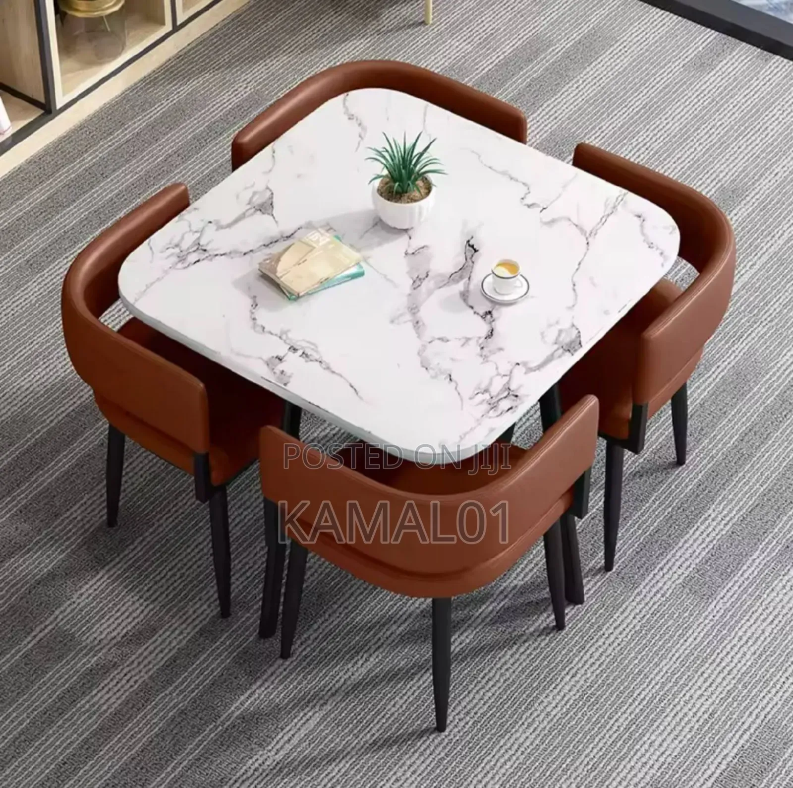 Marble Dining Table With 4 Chair