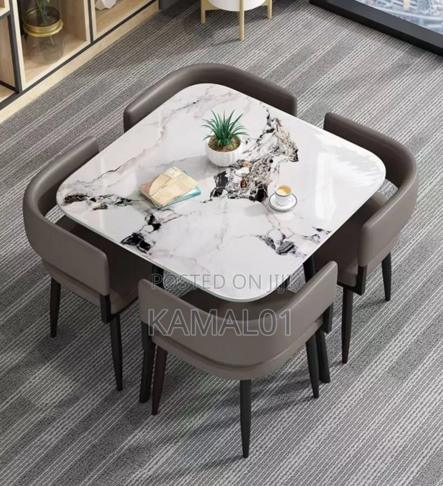 Marble Dining Table With 4 Chair
