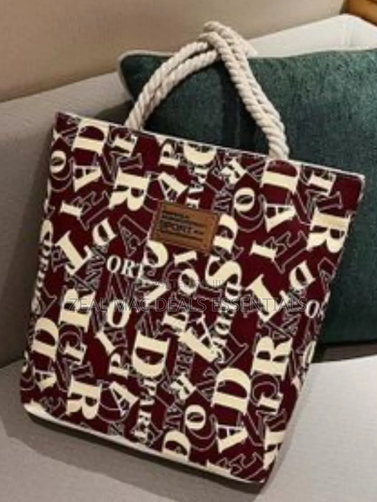 Women's Canvas Shoulder Shopping Bag