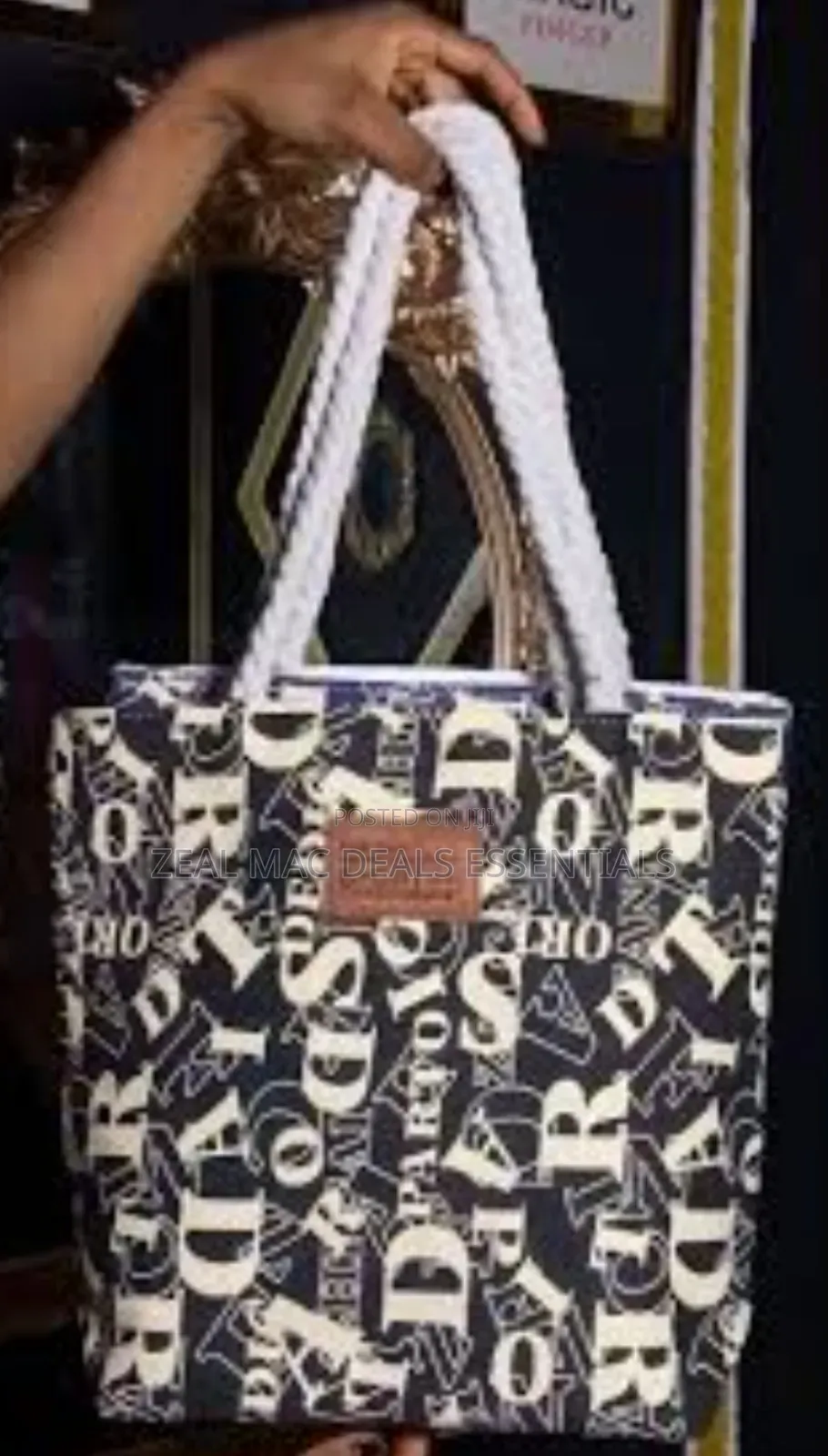 Women's Canvas Shoulder Shopping Bag