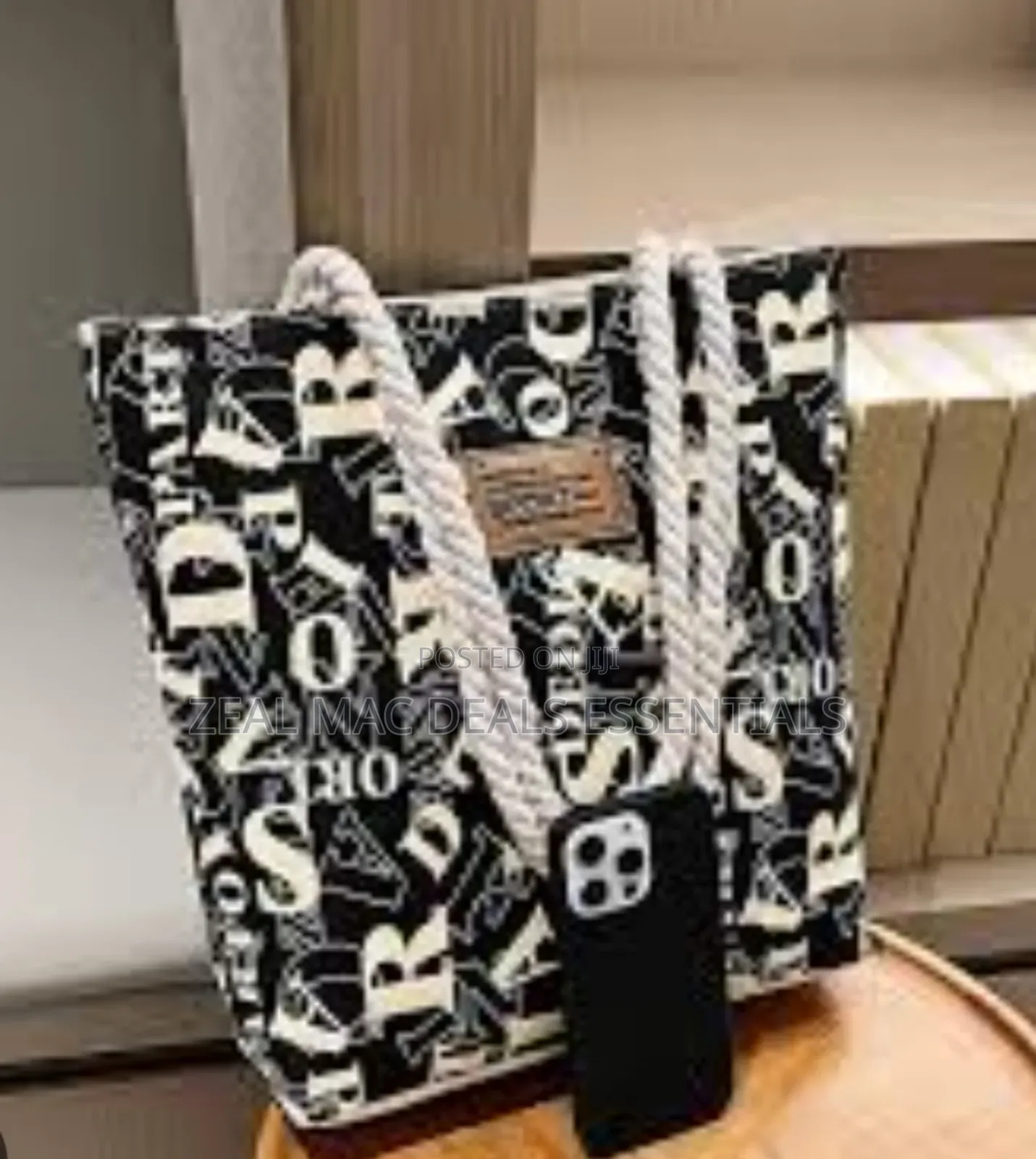 Women's Canvas Shoulder Shopping Bag