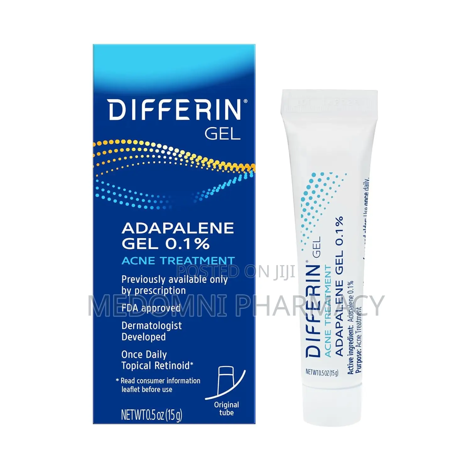 Differin Acne Treatment Gel 0.1% Adapalene – 15g