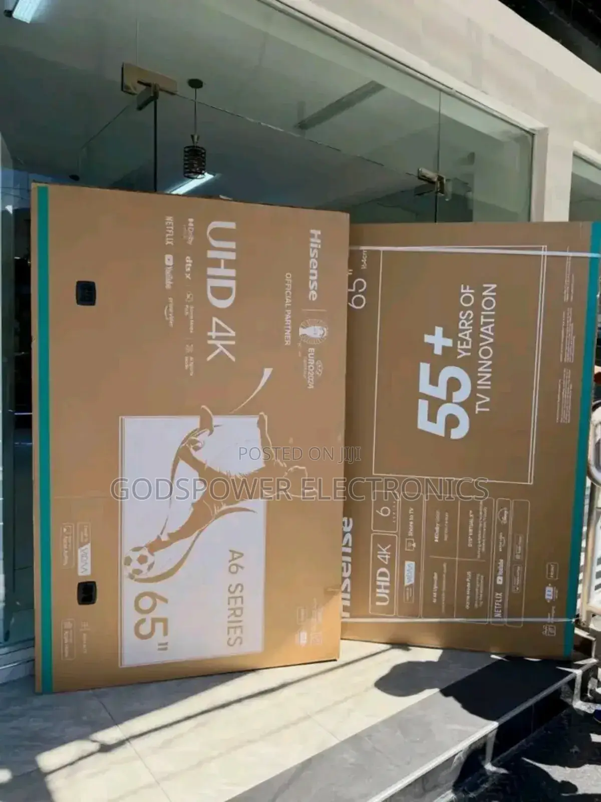 65 Inches Hisense Smart Tv 65a6n With Netflix, Airplay
