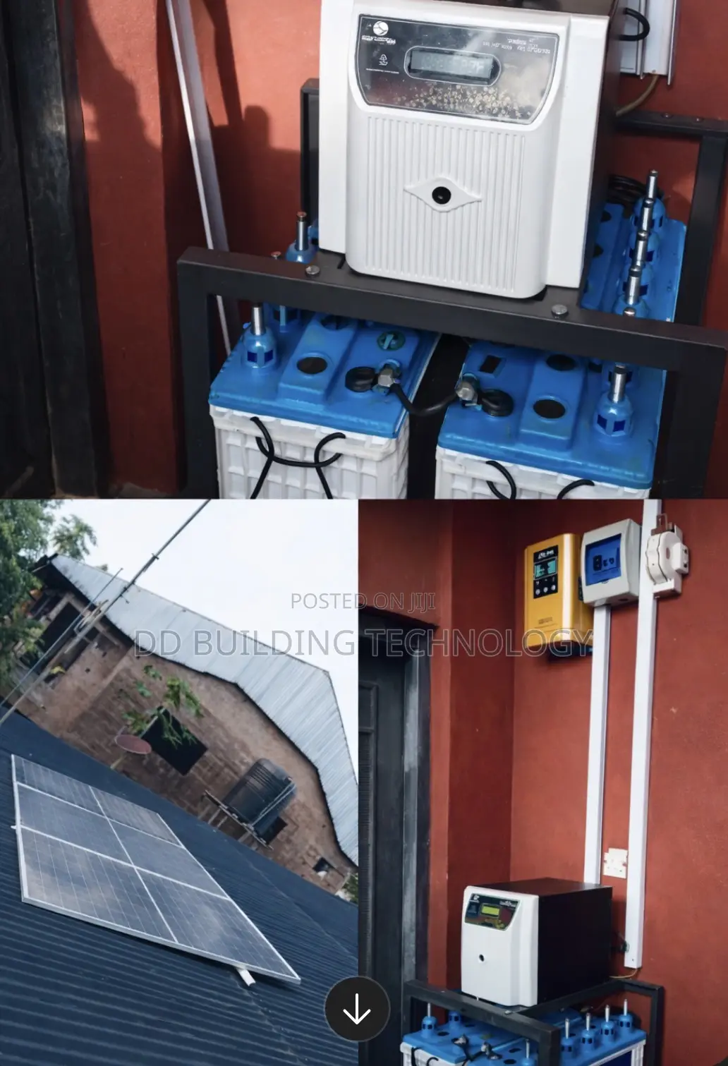 1.7kva Solar Inverter Package With 2 Battery 3 Solar Panels