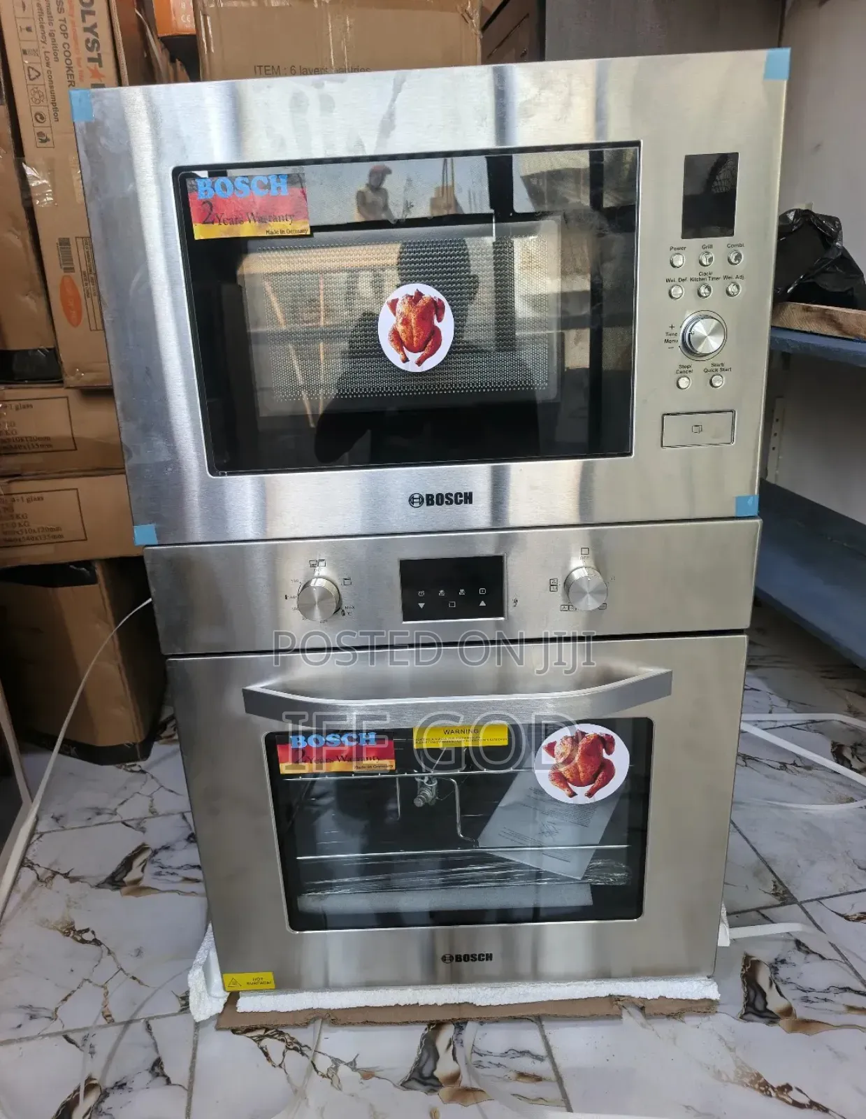 Original Bosch 60cm Built-in Luxury Gas Electric Oven Microwave