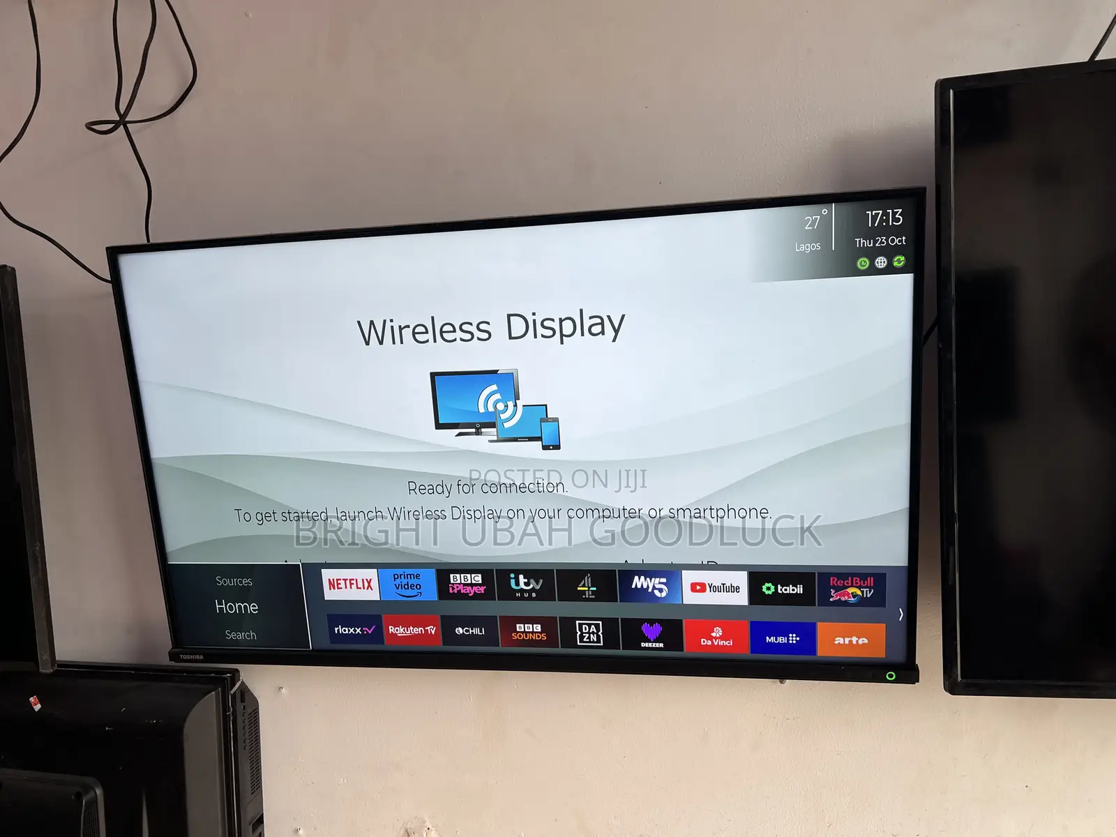 Toshiba 43 Inches Frameless Tv With Mirror Cast Full Smart Tv Free Net