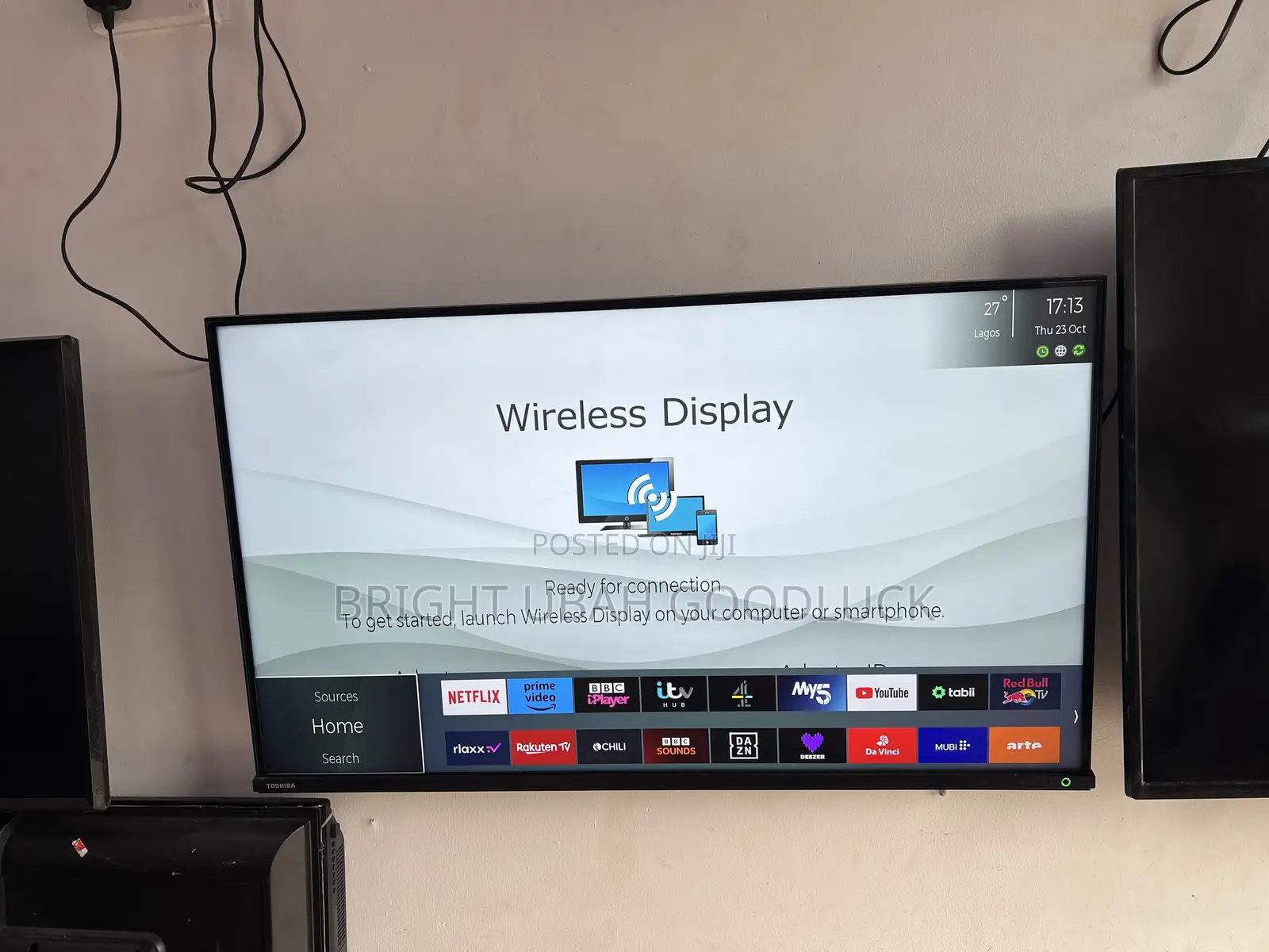 Toshiba 43 Inches Frameless Tv With Mirror Cast Full Smart Tv Free Net