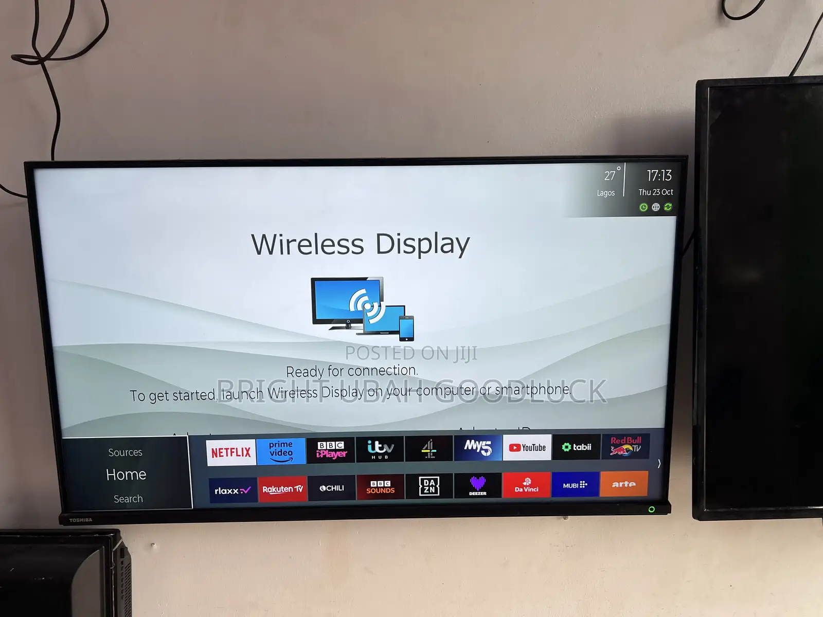 Toshiba 43 Inches Frameless Tv With Mirror Cast Full Smart Tv Free Net