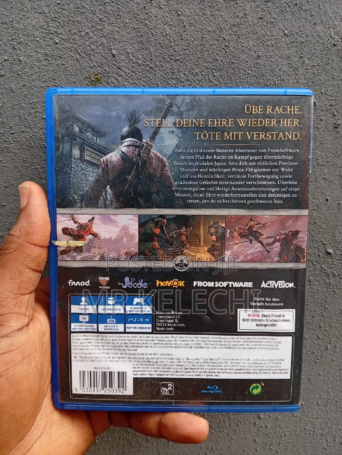 Neatly Used Sekiro Shadows Die Twice. (Ps4 and Ps5)
