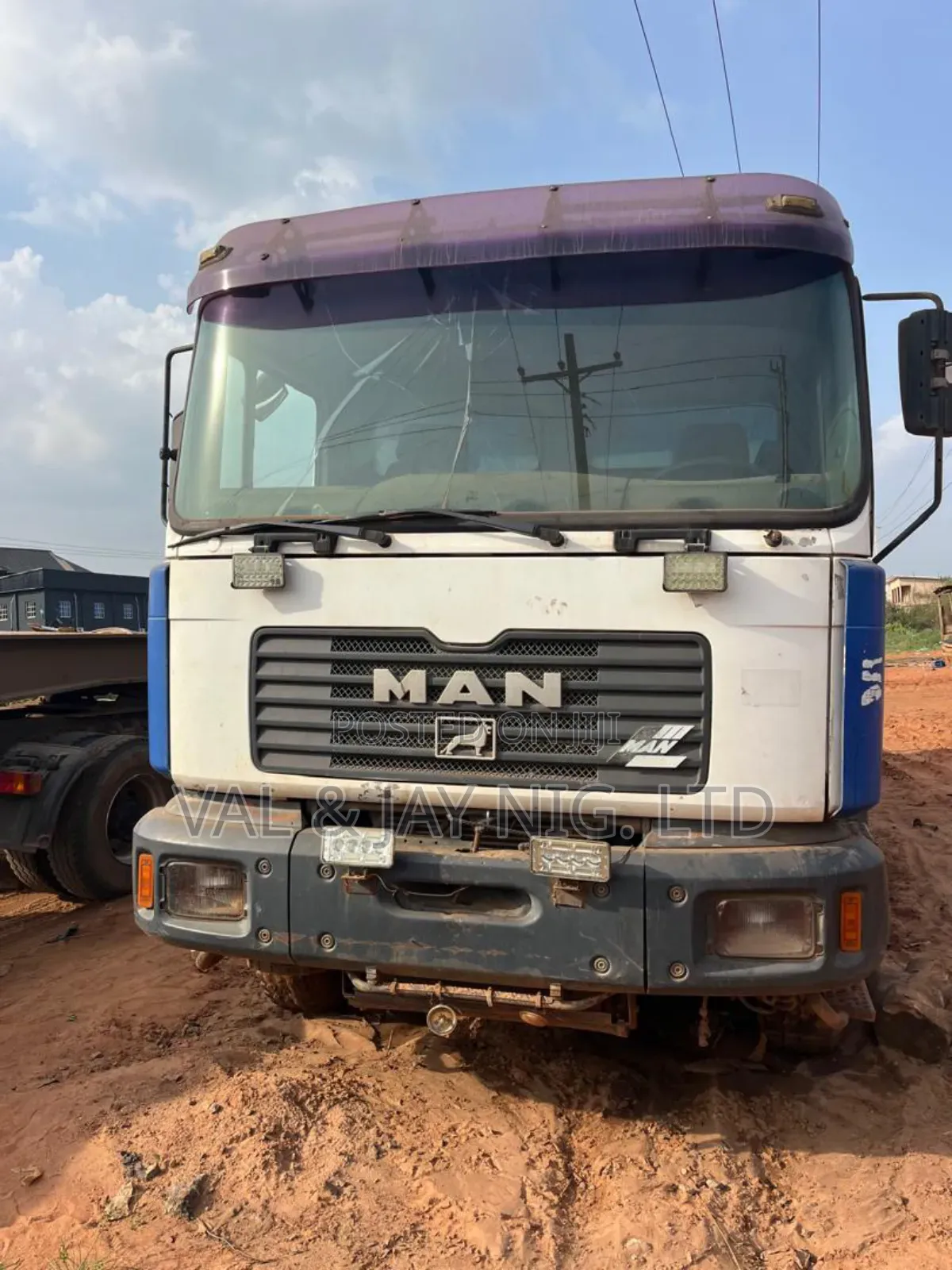 Man Diesel 12 Tyres Tipper Truck 1991 White