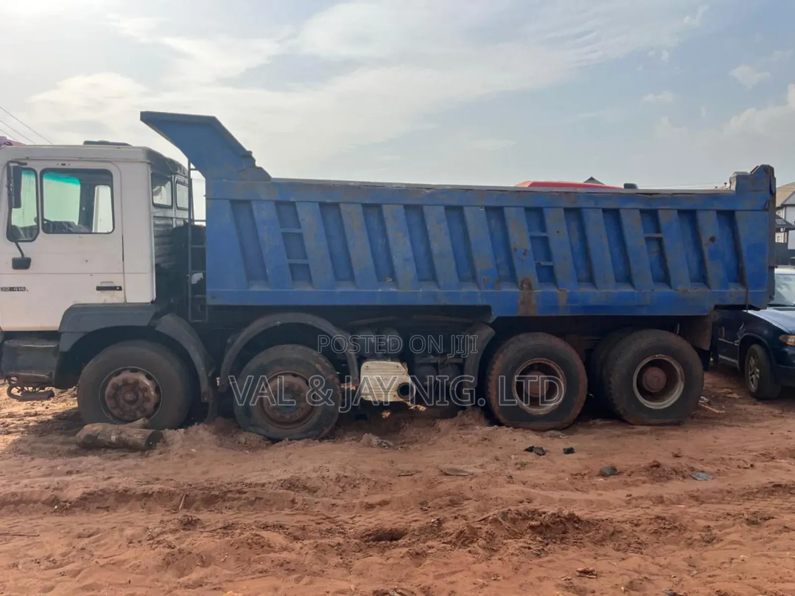 Man Diesel 12 Tyres Tipper Truck 1991 White