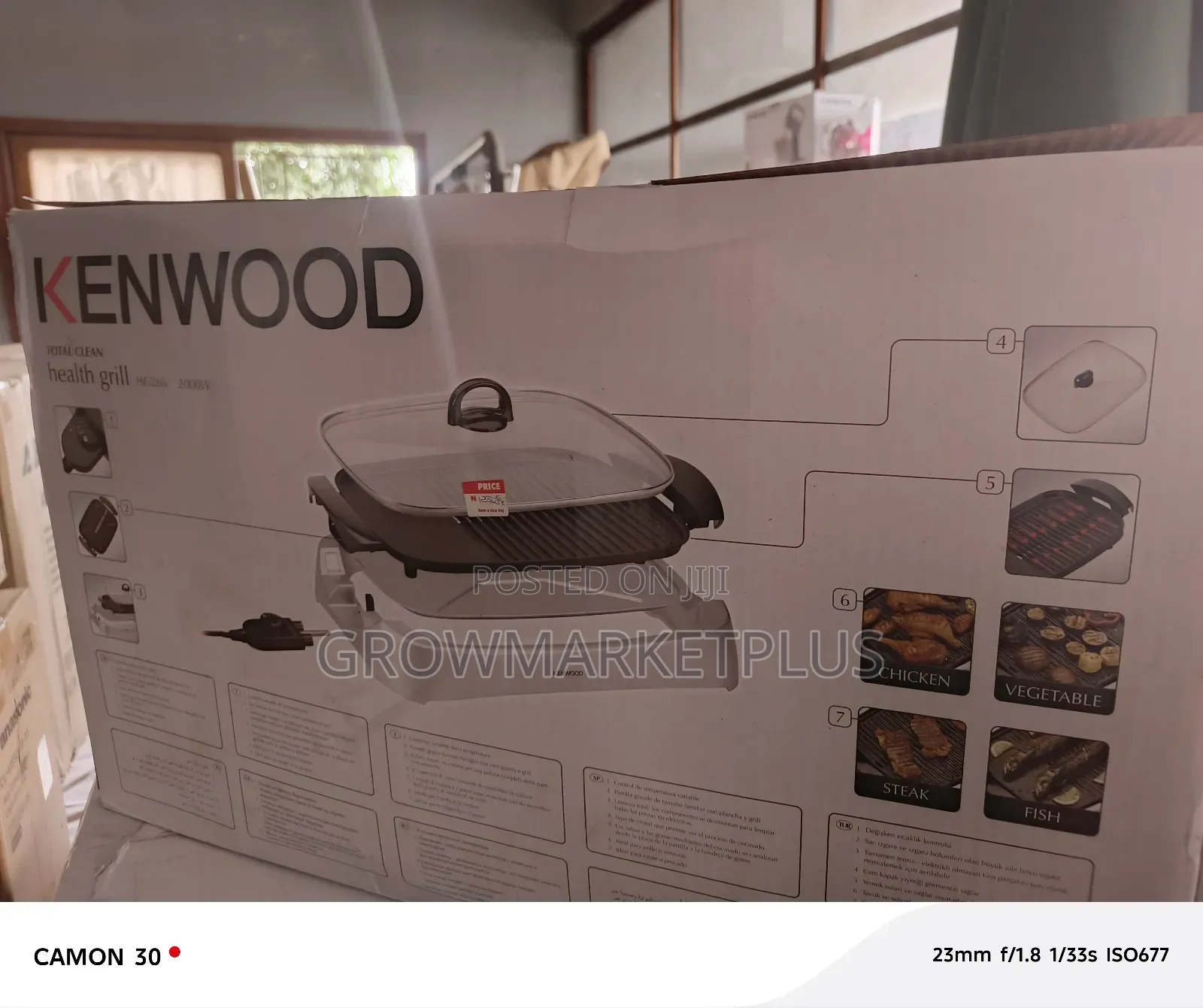 Kenwood Health Grill- Hg266