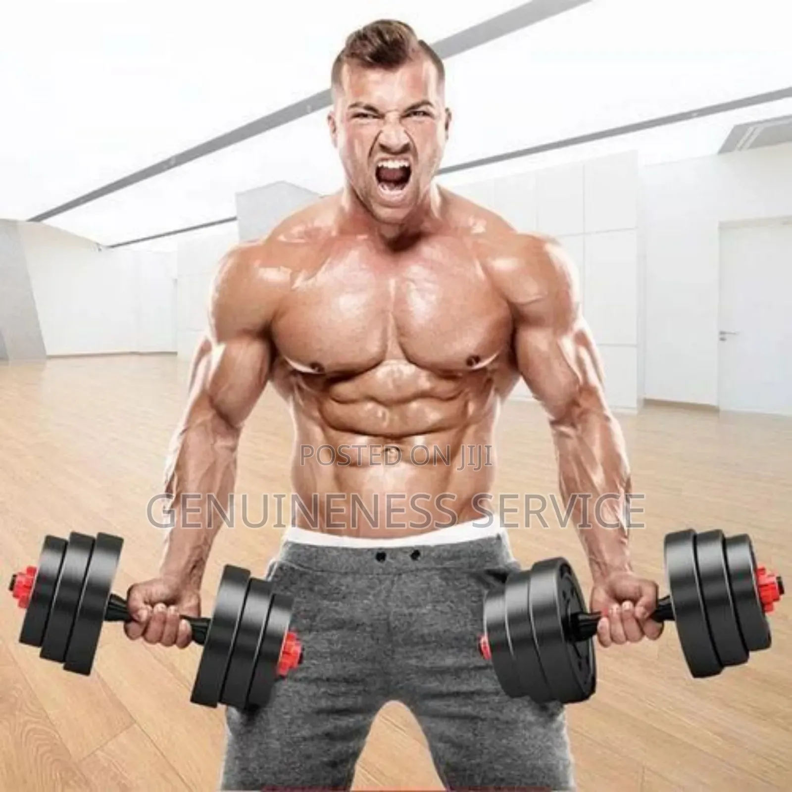 15kg Dumbbell Set With Barbell Extension