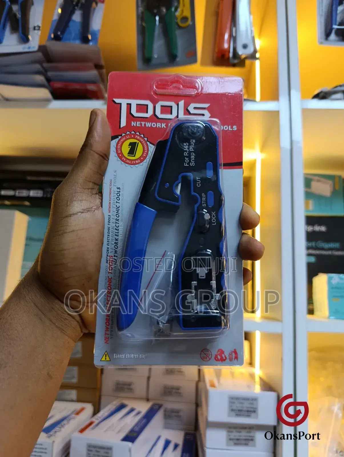 Snap Plug Crimping Tool Rj45 Rj11 Rj12 Network Cable Crimper Cat 6 7