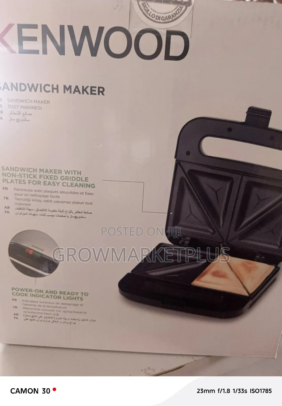 Kenwood Sandwich Maker- Smmoo