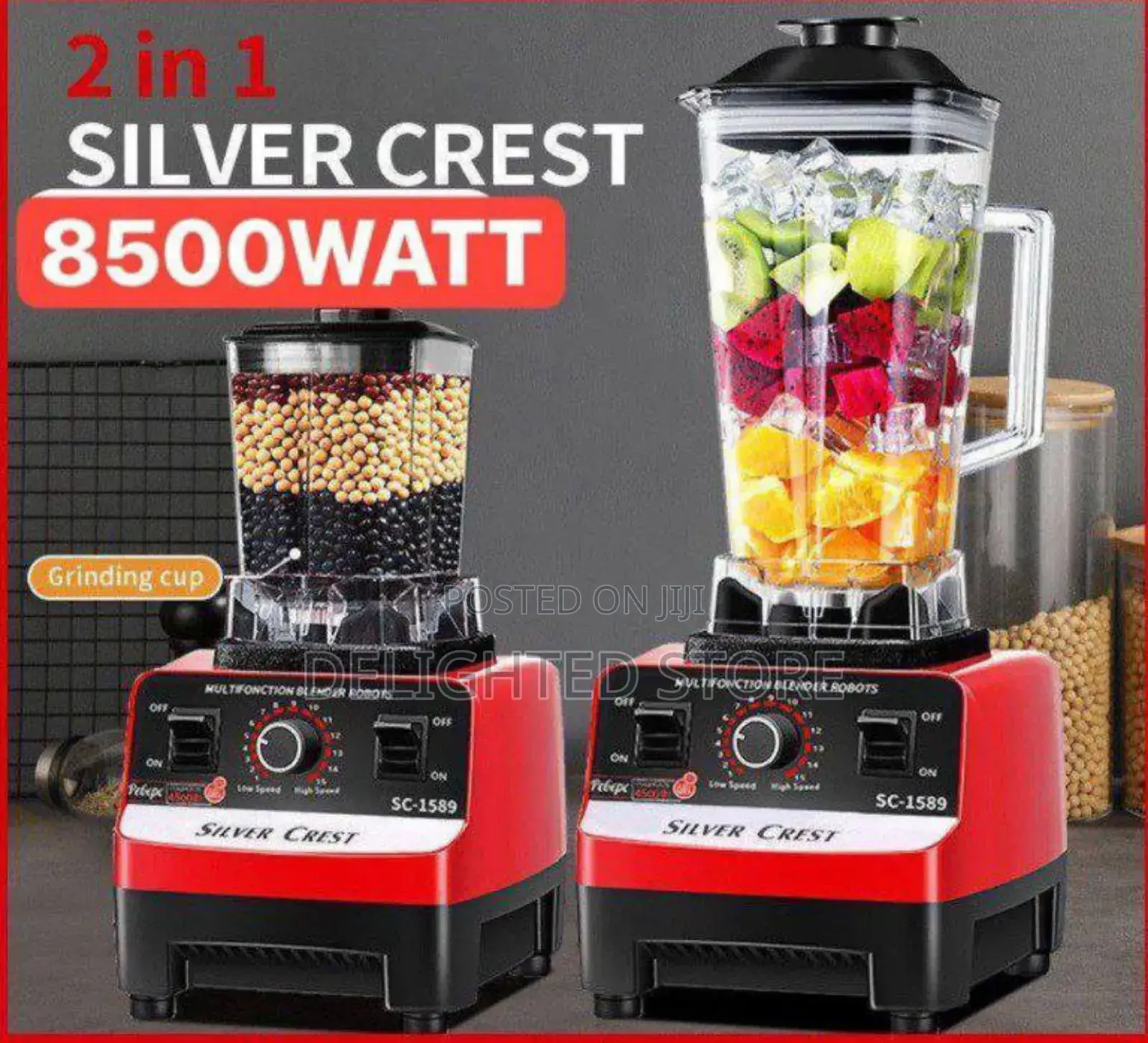 Silver Crest High Quality 2l 8500w Double Cup Pure Copper Blender