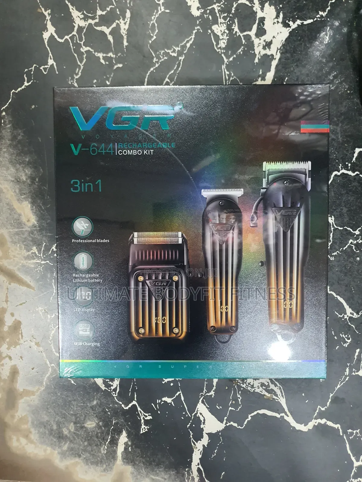 Brand New VGR 3in1 v-644 Rechargeable Combo Clippers
