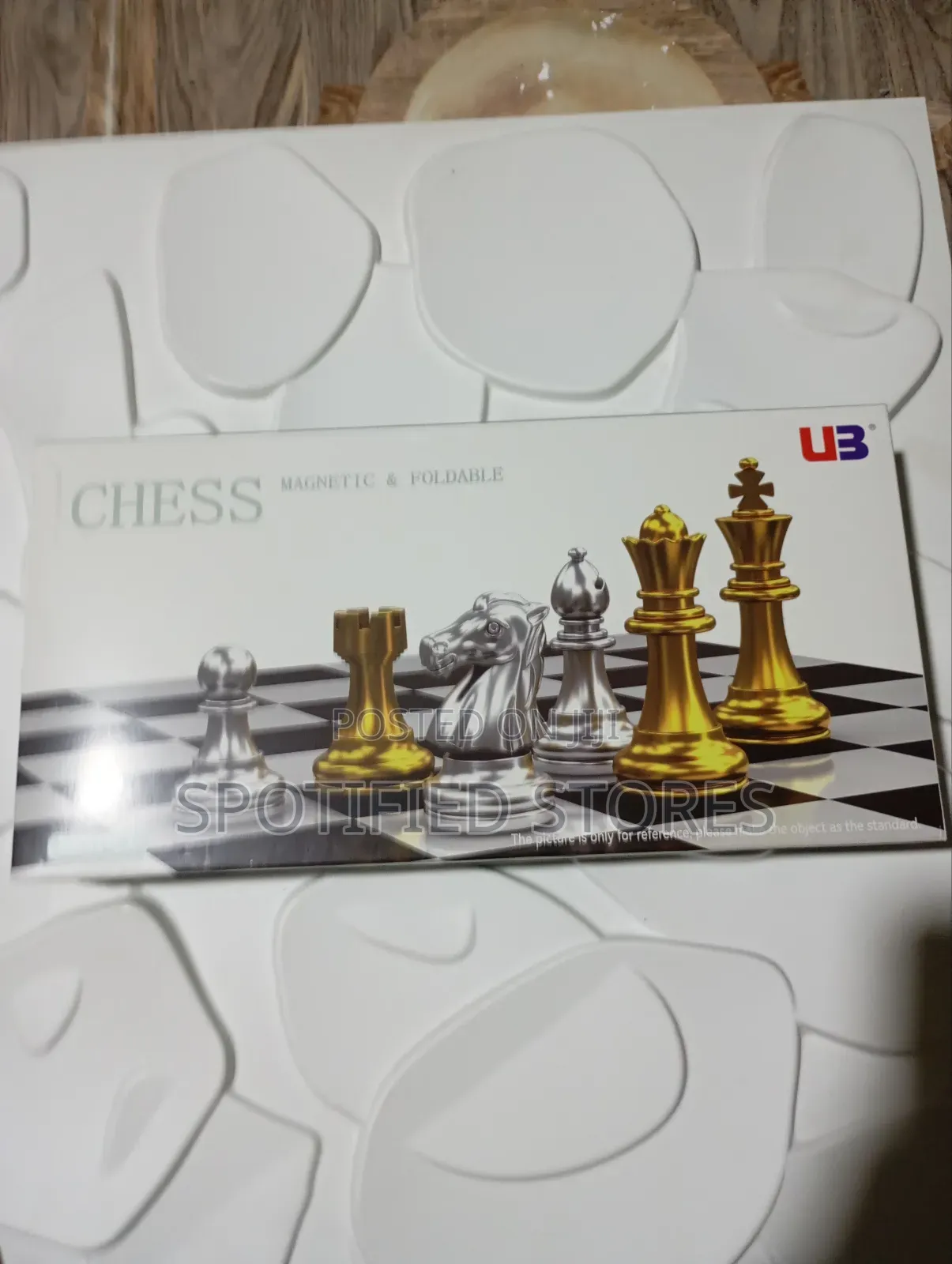 Medium Size Gold and Silver Magnetic Chess Set
