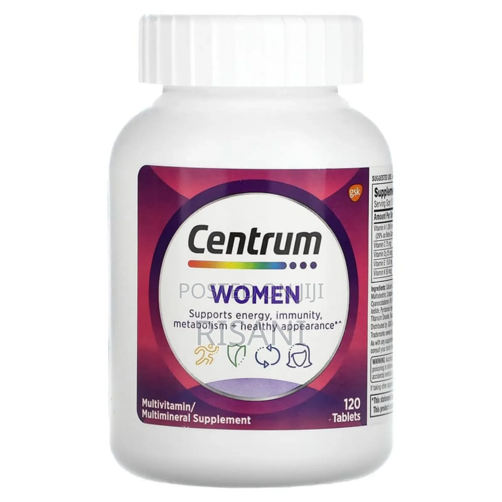 Centtrum Women Multi Vitamin and Mineral Supplement 120 Tablets
