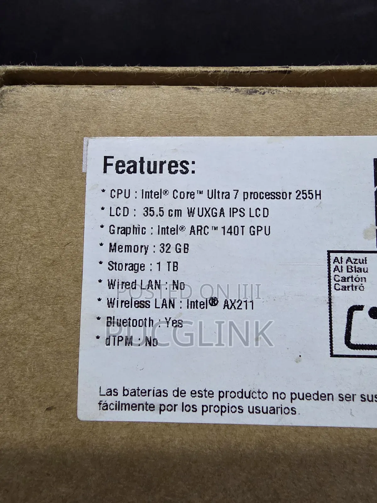 New Laptop LG Gram 14 32GB Intel Core Ultra 7 SSD 1T