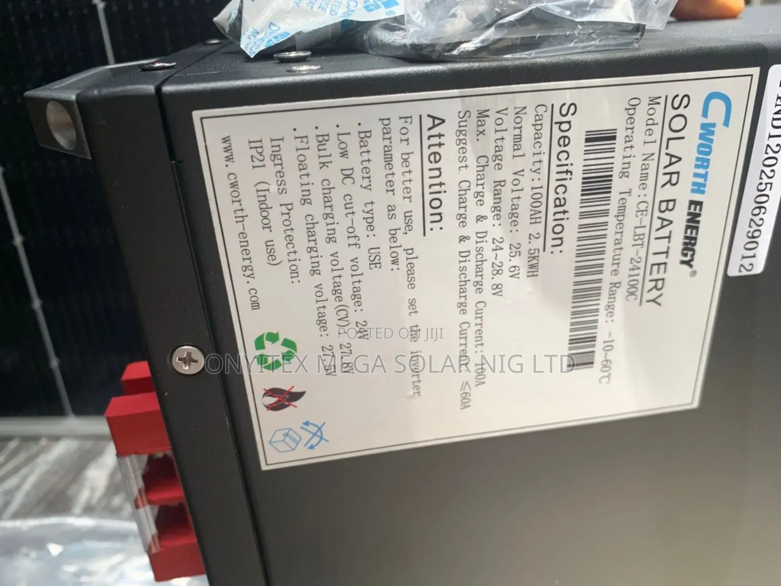 Cworth Energy Lithium Battery 2.5kwh 24v