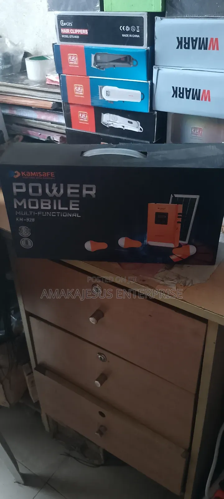 Kamisafe Solar Power Mobile Home Lighting Kits,5000mah Lithium Battery