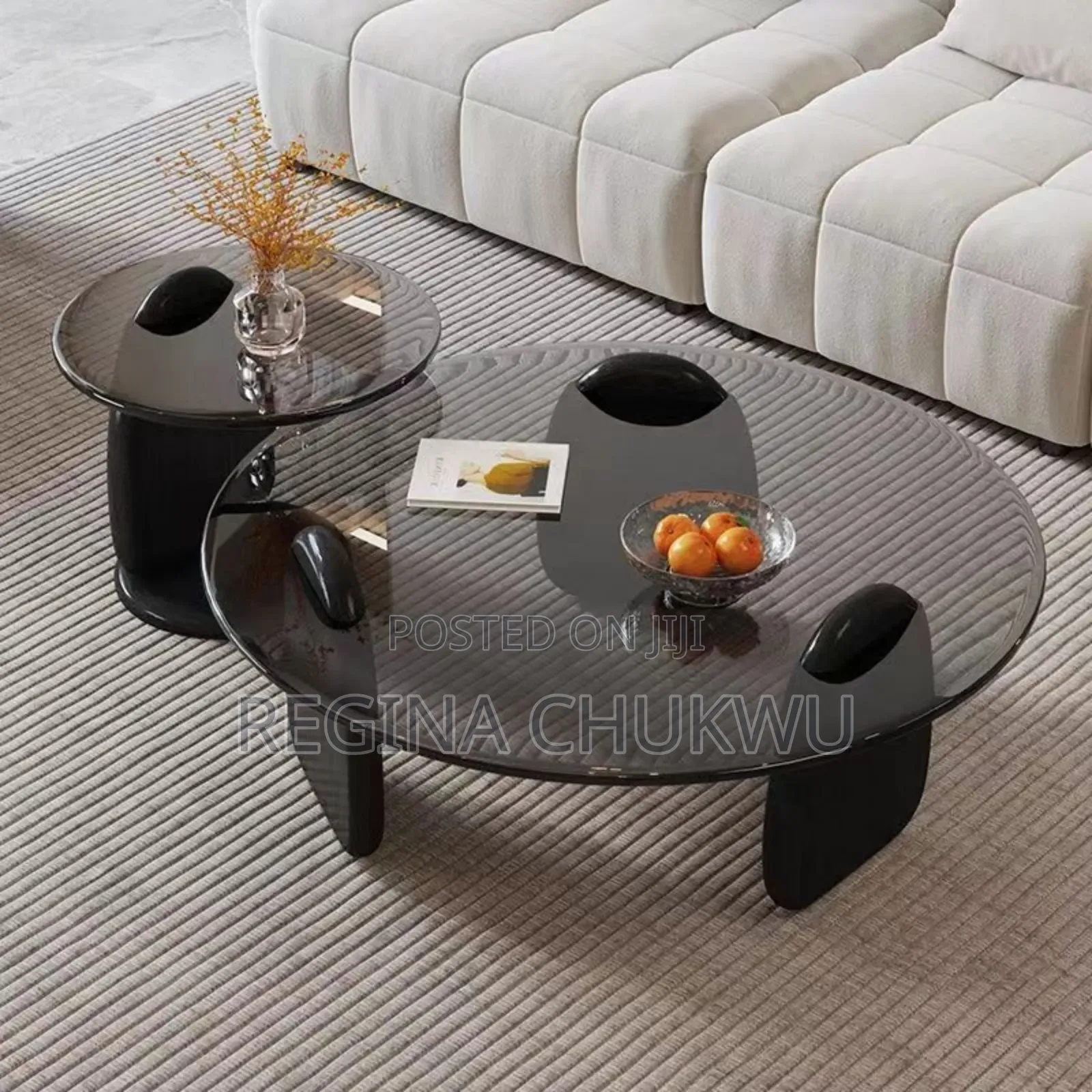 Modern Round Glass Center Table