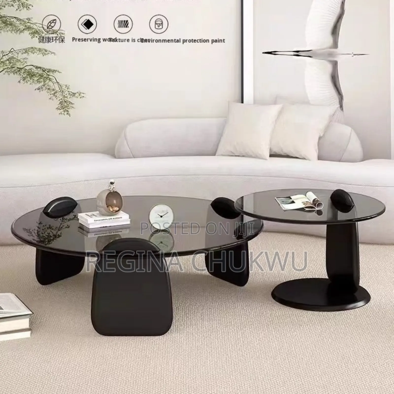 Modern Round Glass Center Table