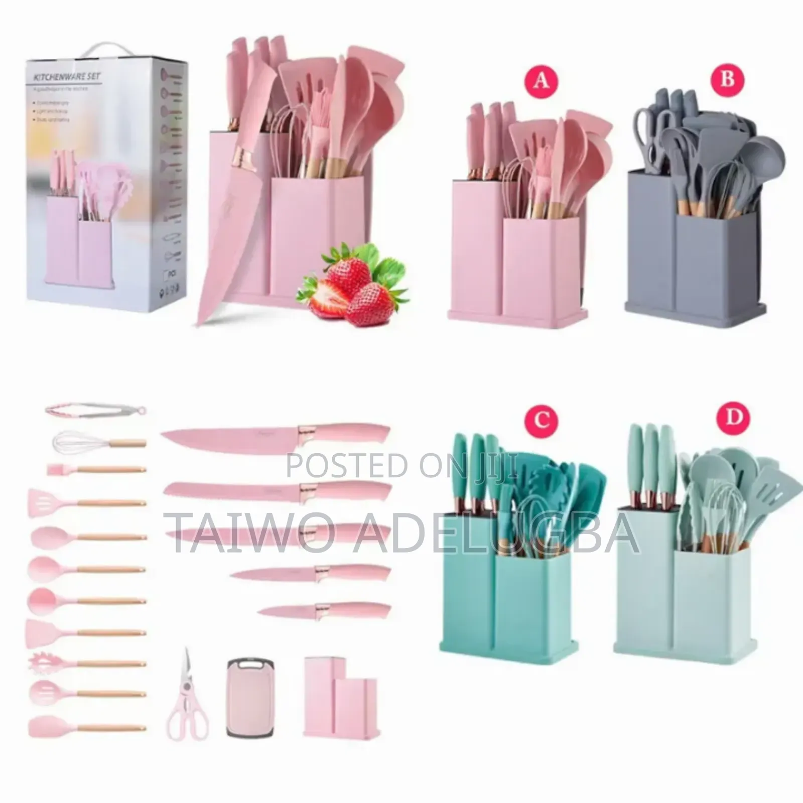 19pcs Silicon Spoons