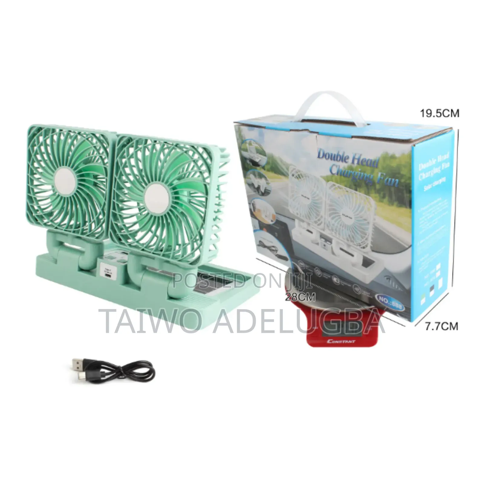 Double Head Solar Fan