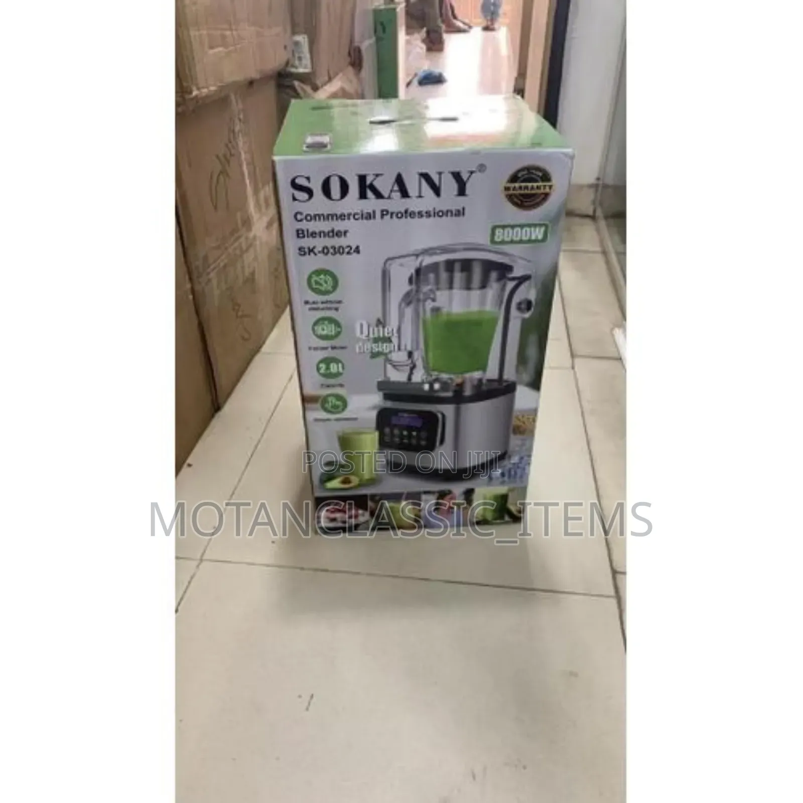 Sokany Soundproof Commercial Blender (2ltrs Quality Blender)