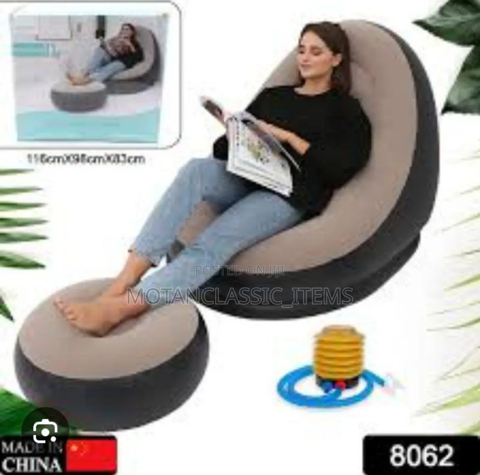 Inflatable Sofa Chair With Electric Pump