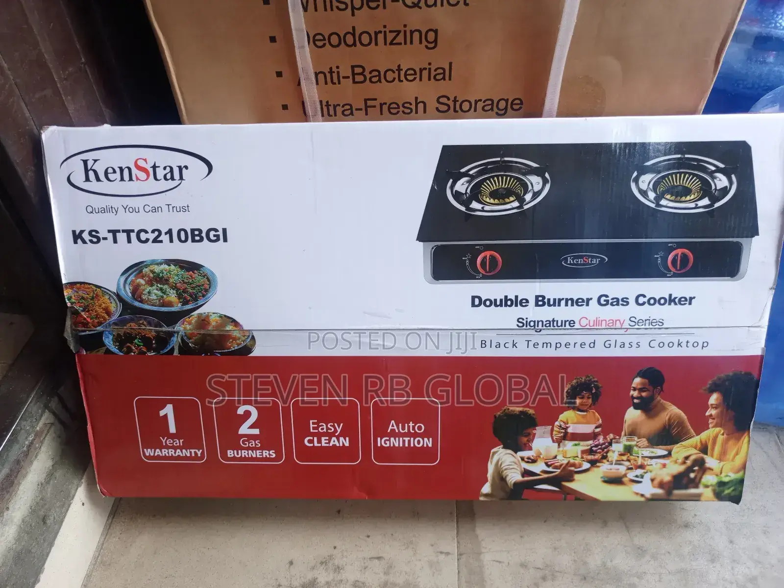 Kenstar Glass Top 2-Burner Gas Stove | Ks-Ttc210bgi