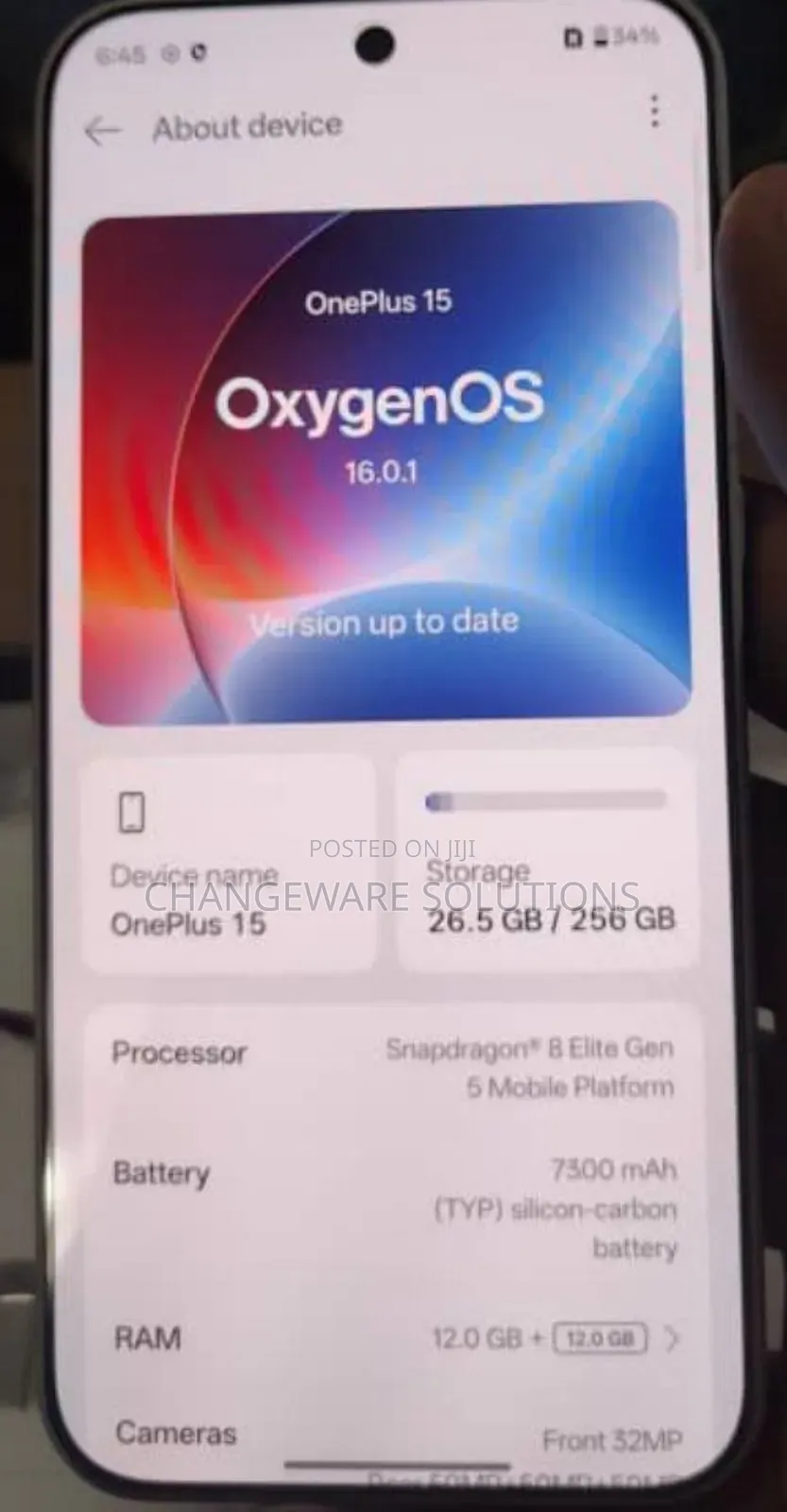 New OnePlus 15 256 GB